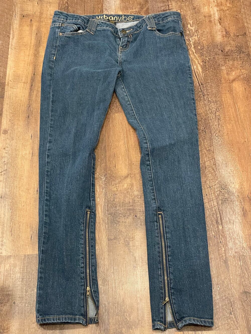 urbanvibe zipper detail ankle pant jeans  junior 13